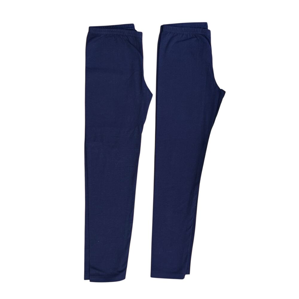Girl. M (8) pack of two navy leggings by Hanes